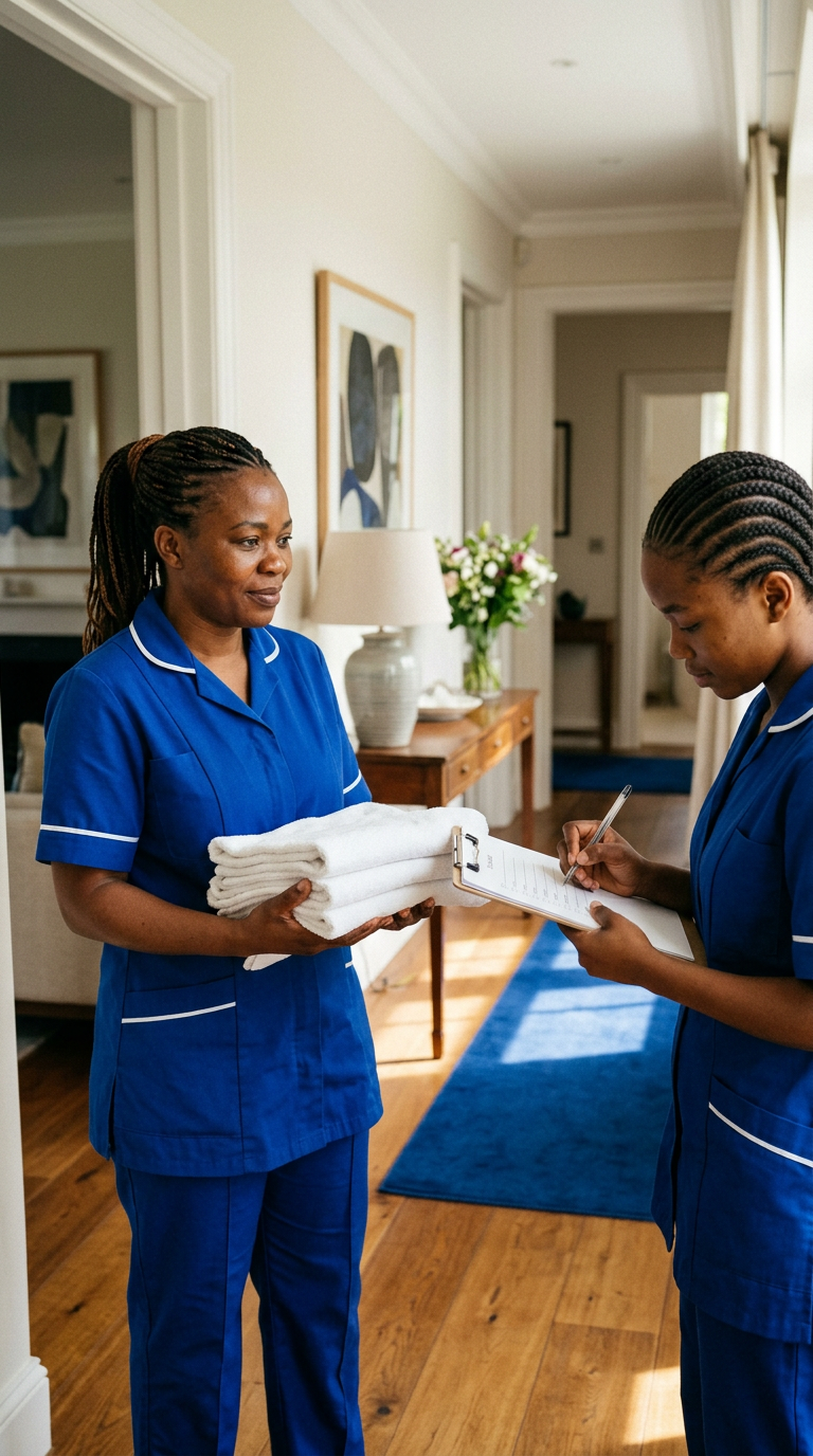 Deux travailleuses domestiques professionnelles ELINK MAIDS